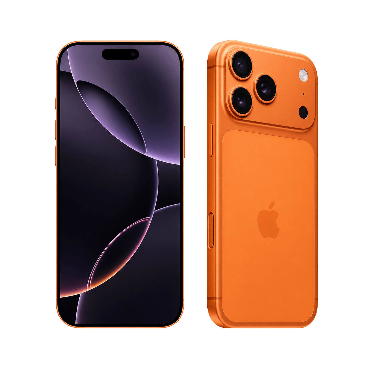 iPhone 17 Pro na cor Laranja